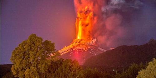 Sonho de uma erupção vulcânica